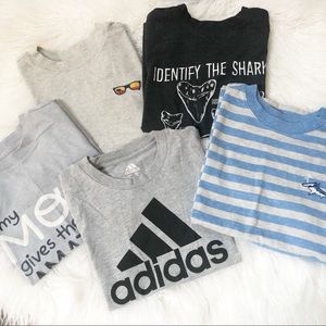 Boy Size 4/5 Adidas Cat & Jack Shirts Bundle